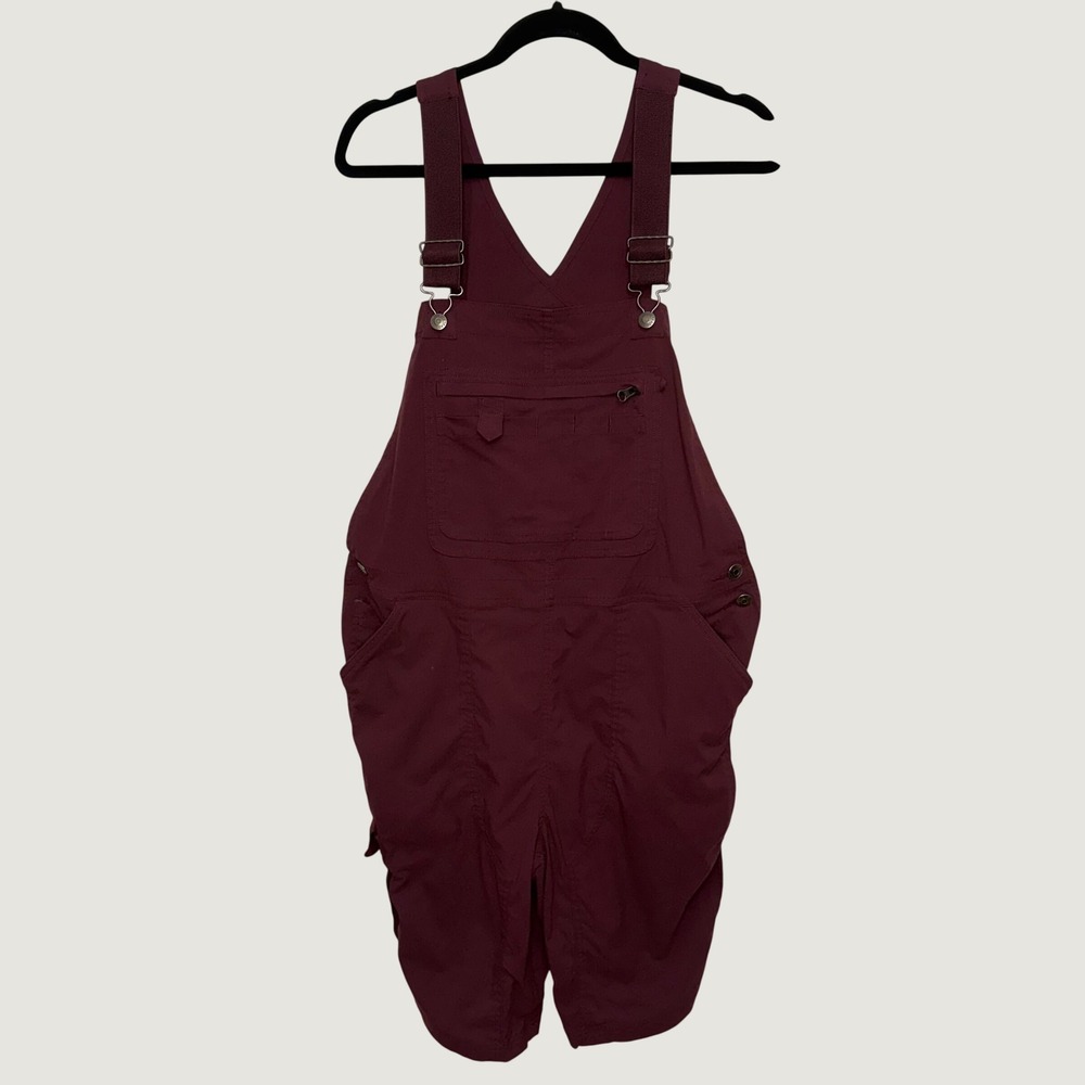 Duluth Trading Co Heirloom Gardening Bib Overalls Mulberry 3237-25 L Ripstop